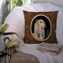 Load image into Gallery viewer, Starry Night Saluki Throw Pillow - 14x14 Decorative Pillow – Art for Your Home &amp; Patio
