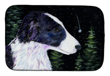 Load image into Gallery viewer, Starry Night Border Collie Dish Drying Mat – Absorbent, Artistic Kitchen Essentials SS8490DDM