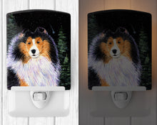 Load image into Gallery viewer, Starry Night Collie Ceramic Night Light SS8491CNL