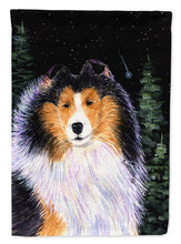 Load image into Gallery viewer, Starry Night Collie Garden Flag - Outdoor Decorative Yard Flag