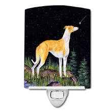 Load image into Gallery viewer, Starry Night Whippet Ceramic Night Light SS8492CNL