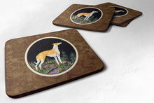 Load image into Gallery viewer, Starry Night Whippet Coasters - Set of 4 Lightweight Foam, Absorbent Drink Coasters