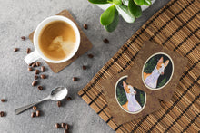 Load image into Gallery viewer, Starry Night Ibizan Hound Coasters - Set of 4 Lightweight Foam, Absorbent Drink Coasters