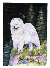 Load image into Gallery viewer, Starry Night Samoyed Flag Canvas House Size