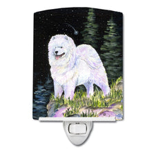 Load image into Gallery viewer, Starry Night Samoyed Ceramic Night Light SS8498CNL
