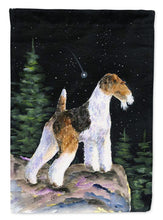 Load image into Gallery viewer, Starry Night Fox Terrier Flag Canvas House Size