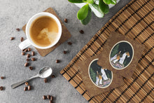 Load image into Gallery viewer, Starry Night Fox Terrier Coasters - Set of 4 Lightweight Foam, Absorbent Drink Coasters