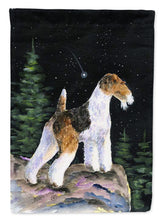 Load image into Gallery viewer, Starry Night Fox Terrier Garden Flag - Outdoor Decorative Yard Flag