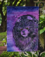 Load image into Gallery viewer, Starry Night Pomeranian Garden Flag - Outdoor Decorative Yard Flag