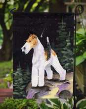 Load image into Gallery viewer, Starry Night Fox Terrier Garden Flag - Outdoor Decorative Yard Flag