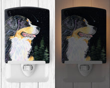 Load image into Gallery viewer, Starry Night Bernese Mountain Dog Ceramic Night Light SS8512CNL