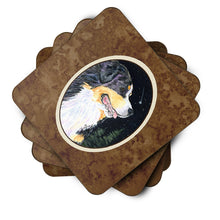 Load image into Gallery viewer, Starry Night Bernese Mountain Dog Coasters - Set of 4 Lightweight Foam, Absorbent Drink Coasters