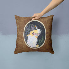 Load image into Gallery viewer, Starry Night Bernese Mountain Dog Throw Pillow - 14x14 Decorative Pillow – Art for Your Home &amp; Patio