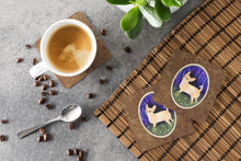 Load image into Gallery viewer, Starry Night Chihuahua Coasters - Set of 4 Lightweight Foam, Absorbent Drink Coasters