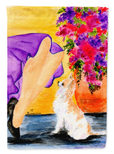 Load image into Gallery viewer, Lady with her Chihuahua Flag Canvas House Size