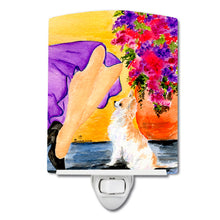 Load image into Gallery viewer, Lady with her Chihuahua Ceramic Night Light SS8521CNL