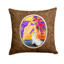 Load image into Gallery viewer, Lady with her Chihuahua Throw Pillow - 14x14 Decorative Pillow – Art for Your Home &amp; Patio