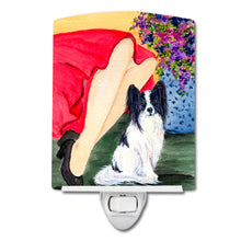 Load image into Gallery viewer, Lady with her Papillon Ceramic Night Light SS8523CNL