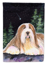 Load image into Gallery viewer, Starry Night Bearded Collie Flag Canvas House Size