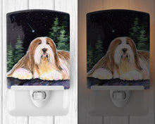 Load image into Gallery viewer, Starry Night Bearded Collie Ceramic Night Light SS8529CNL