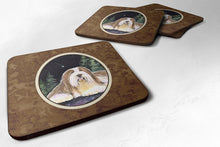 Load image into Gallery viewer, Starry Night Bearded Collie Coasters - Set of 4 Lightweight Foam, Absorbent Drink Coasters