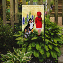 Load image into Gallery viewer, Little Girl with her Bernese Mountain Dog Garden Flag - Outdoor Decorative Yard Flag