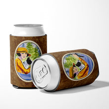 Load image into Gallery viewer, Woman driving with her Boston Terrier Can or Bottle Beverage Insulator Hugger