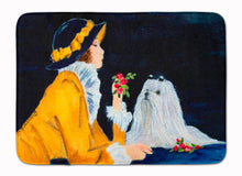 Load image into Gallery viewer, Lady with her Maltese Machine Washable Memory Foam Mat SS8537RUG