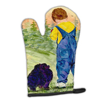 Load image into Gallery viewer, Little Boy with his  Pomeranian Oven Mitt SS8544OVMT