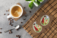 Load image into Gallery viewer, Little Boy with his  Golden Retriever Coasters - Set of 4 Lightweight Foam, Absorbent Drink Coasters