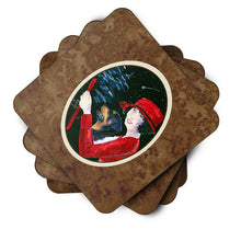 Load image into Gallery viewer, Lady driving with her Rottweiler Coasters - Set of 4 Lightweight Foam, Absorbent Drink Coasters