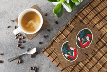 Load image into Gallery viewer, Lady driving with her Rottweiler Coasters - Set of 4 Lightweight Foam, Absorbent Drink Coasters