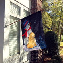 Load image into Gallery viewer, Snowman with Chow Chow Flag Canvas House Size