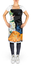 Load image into Gallery viewer, Snowman with Lakeland Terrier Apron – Artist-Designed Kitchen, BBQ &amp; Craft Apron