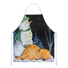 Load image into Gallery viewer, Snowman with Lakeland Terrier Apron – Artist-Designed Kitchen, BBQ &amp; Craft Apron