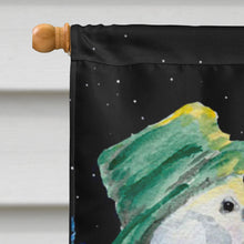 Load image into Gallery viewer, Snowman with Lakeland Terrier Flag Canvas House Size