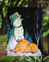 Load image into Gallery viewer, Snowman with Lakeland Terrier Garden Flag - Outdoor Decorative Yard Flag