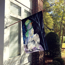 Load image into Gallery viewer, Snowman with Keeshond Flag Canvas House Size