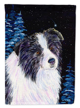 Load image into Gallery viewer, Starry Night Border Collie Flag Canvas House Size