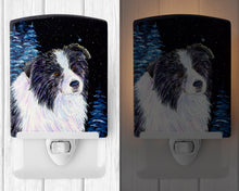 Load image into Gallery viewer, Starry Night Border Collie Ceramic Night Light SS8558CNL