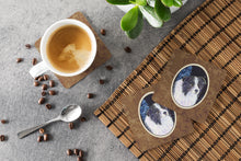 Load image into Gallery viewer, Starry Night Border Collie Coasters - Set of 4 Lightweight Foam, Absorbent Drink Coasters
