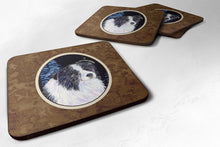 Load image into Gallery viewer, Starry Night Border Collie Coasters - Set of 4 Lightweight Foam, Absorbent Drink Coasters