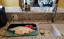 Load image into Gallery viewer, Golden Retriever Dish Drying Mat – Absorbent, Artistic Kitchen Essentials SS8576DDM