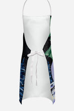 Load image into Gallery viewer, Golden Retriever with Snowman in Green Hat Apron – Artist-Designed Kitchen, BBQ &amp; Craft Apron