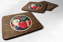 Load image into Gallery viewer, Golden Retriever Coasters - Set of 4 Lightweight Foam, Absorbent Drink Coasters