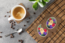 Load image into Gallery viewer, Golden Retriever Coasters - Set of 4 Lightweight Foam, Absorbent Drink Coasters