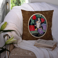 Load image into Gallery viewer, Bernese Mountain Dog Throw Pillow - 14x14 Decorative Pillow – Art for Your Home &amp; Patio