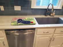 Load image into Gallery viewer, Tibetan Mastiff Dish Drying Mat – Absorbent, Artistic Kitchen Essentials SS8612DDM