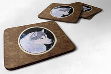 Load image into Gallery viewer, Siberian Husky Coasters - Set of 4 Lightweight Foam, Absorbent Drink Coasters