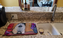 Load image into Gallery viewer, Keeshond Dish Drying Mat – Absorbent, Artistic Kitchen Essentials SS8622DDM